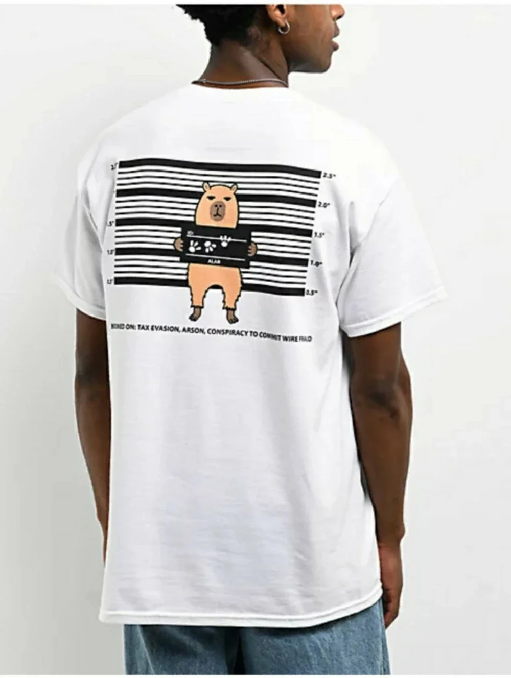 A.LAB 'Booked' White T-Shirt 2XL